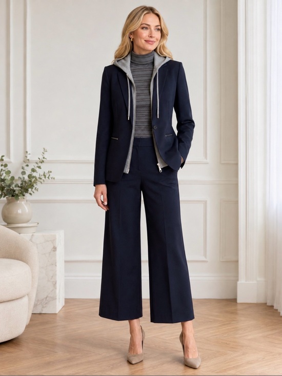 Veronica Beard Pants - Bundle: Veronica Beard Jeans&Top, Quince Scuba Blazer w/Cashmere Dickey Insert